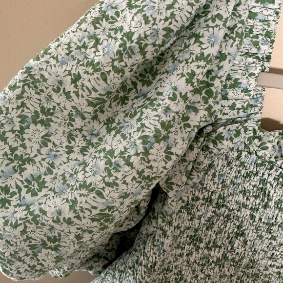 English Factory Plus Puff-Sleeve Smocked Tiered Dress size 1X cotton - Picture 5 of 8